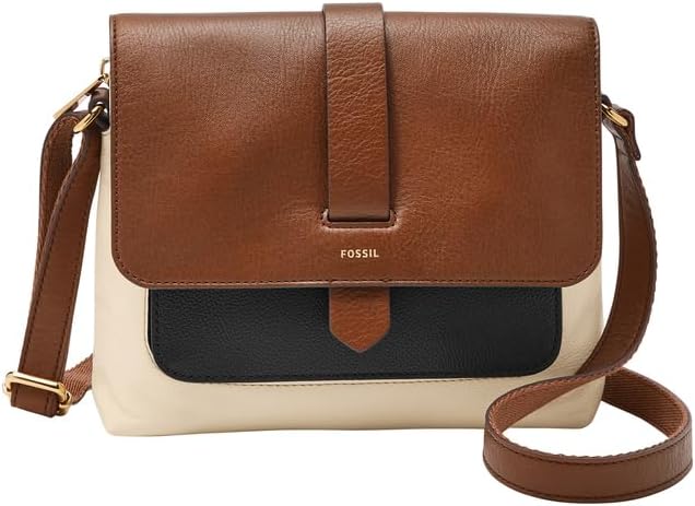 Detalle de Sac bandoulière en cuir Fossil Kinley pour femme, petite taille