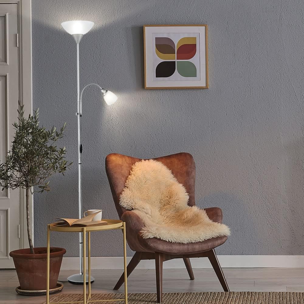Detalle 2 de RL LIVE YOUR LIGHT R4393-87 Lampadaire E27 Blanc