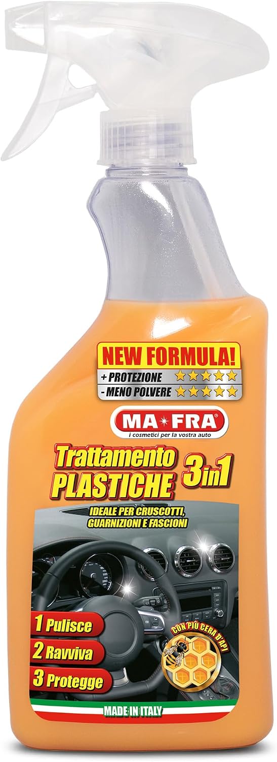 Detalle de Ma-fra Traitement plastique 3 en 1 500 ml – Nettoie, ravive et protège l’intérieur de votre véhicule