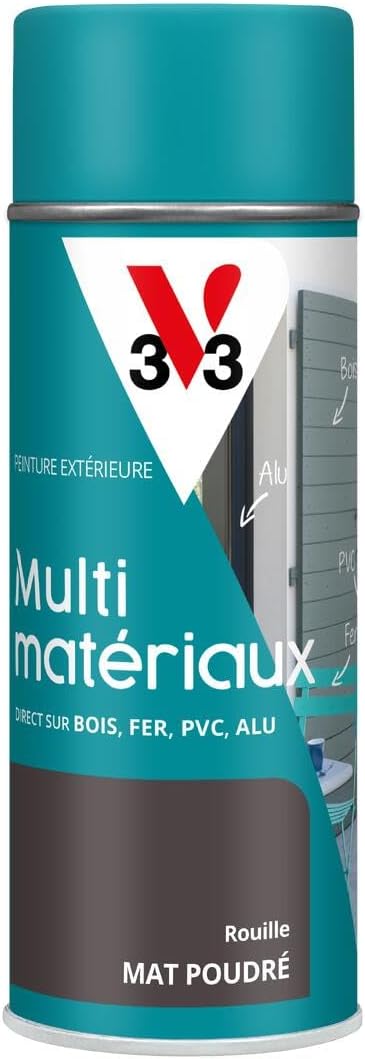 Detalle de V33 Aérosol Bombe Peinture Extérieure Multi-matériaux – Rouille poudré, 400 ml