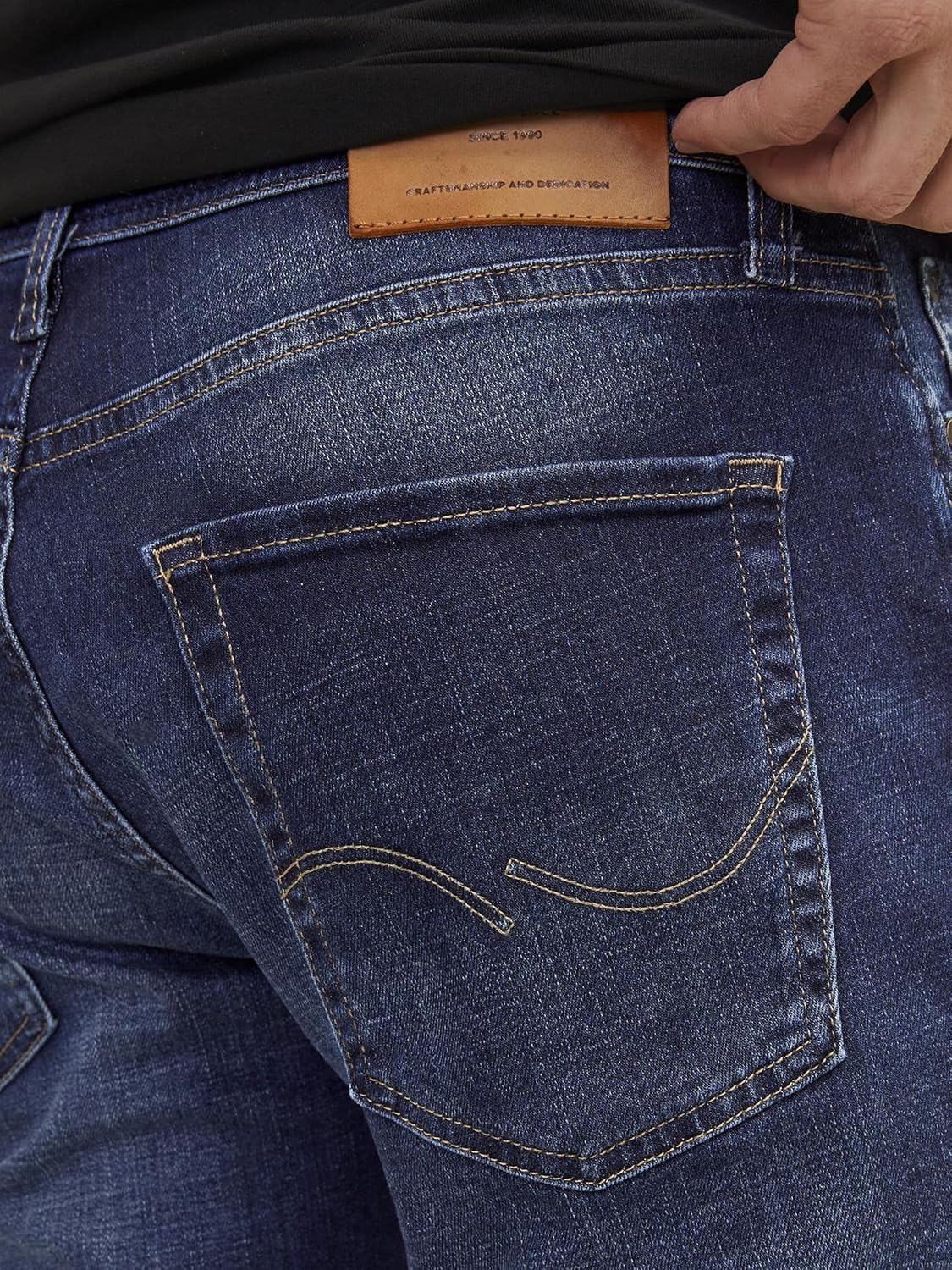 Detalle 2 de JACK & JONES JJICLARK JOS 278 : jean coupe regular à taille mi-haute