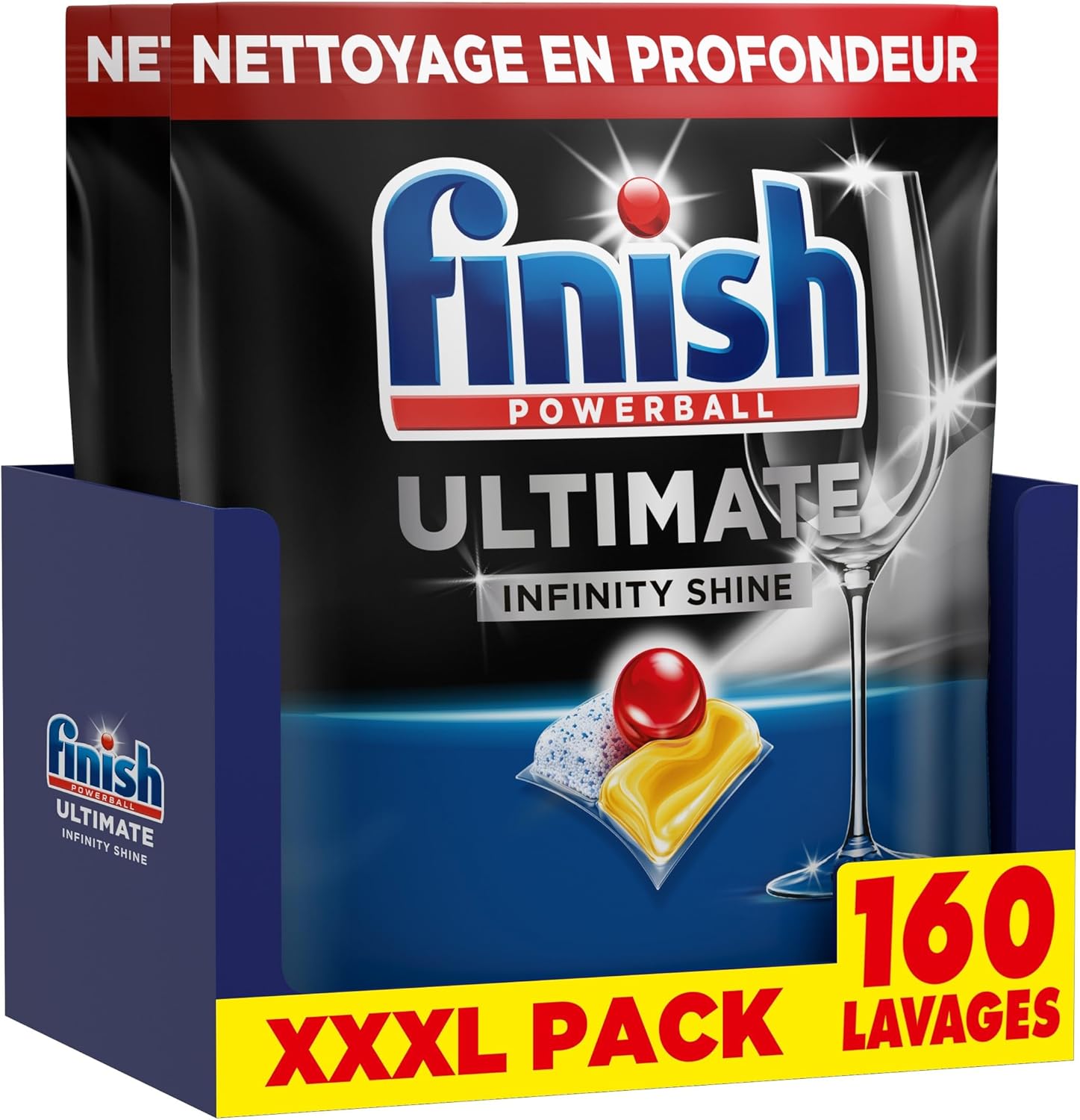 Detalle de Finish Ultimate Infinity Shine 160 capsules citron