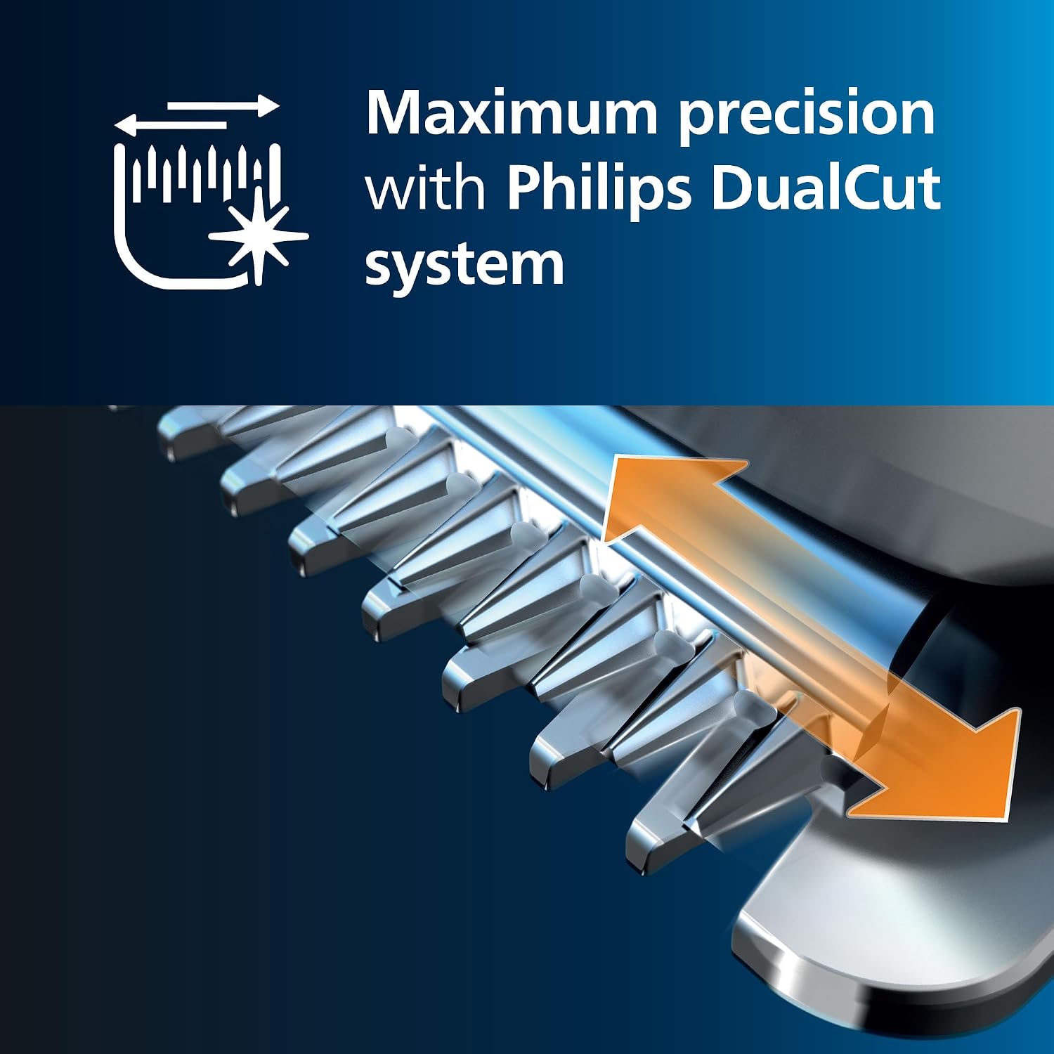 Detalle 2 de Philips Série 7000 HC7650/15 — tondeuse multi-usage lavable, 28 longueurs