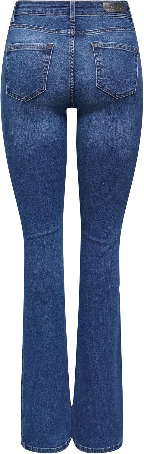 Detalle 2 de ONLY Jean flare ONLBLUSH taille moyenne