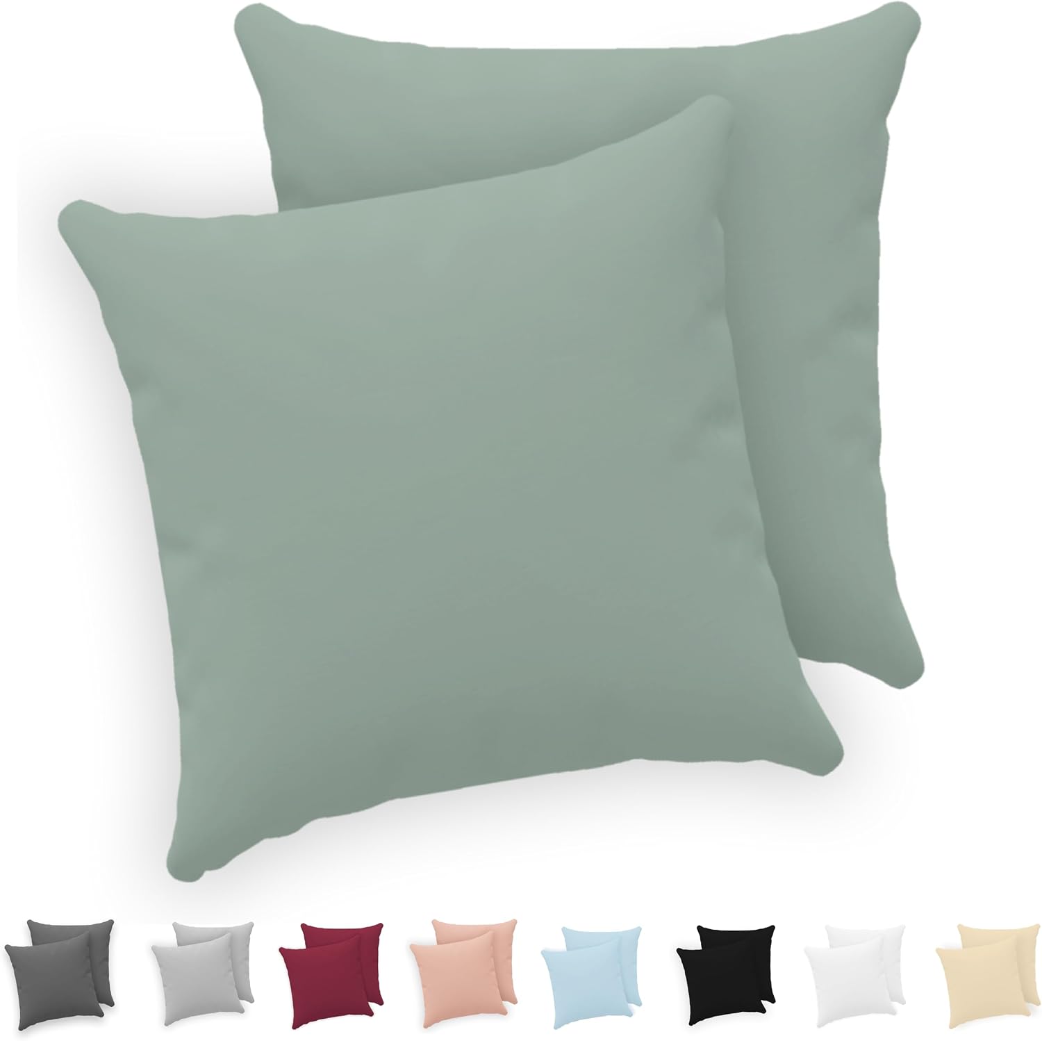 Detalle de Twinzen Taie Oreiller 65x65, lot de 2