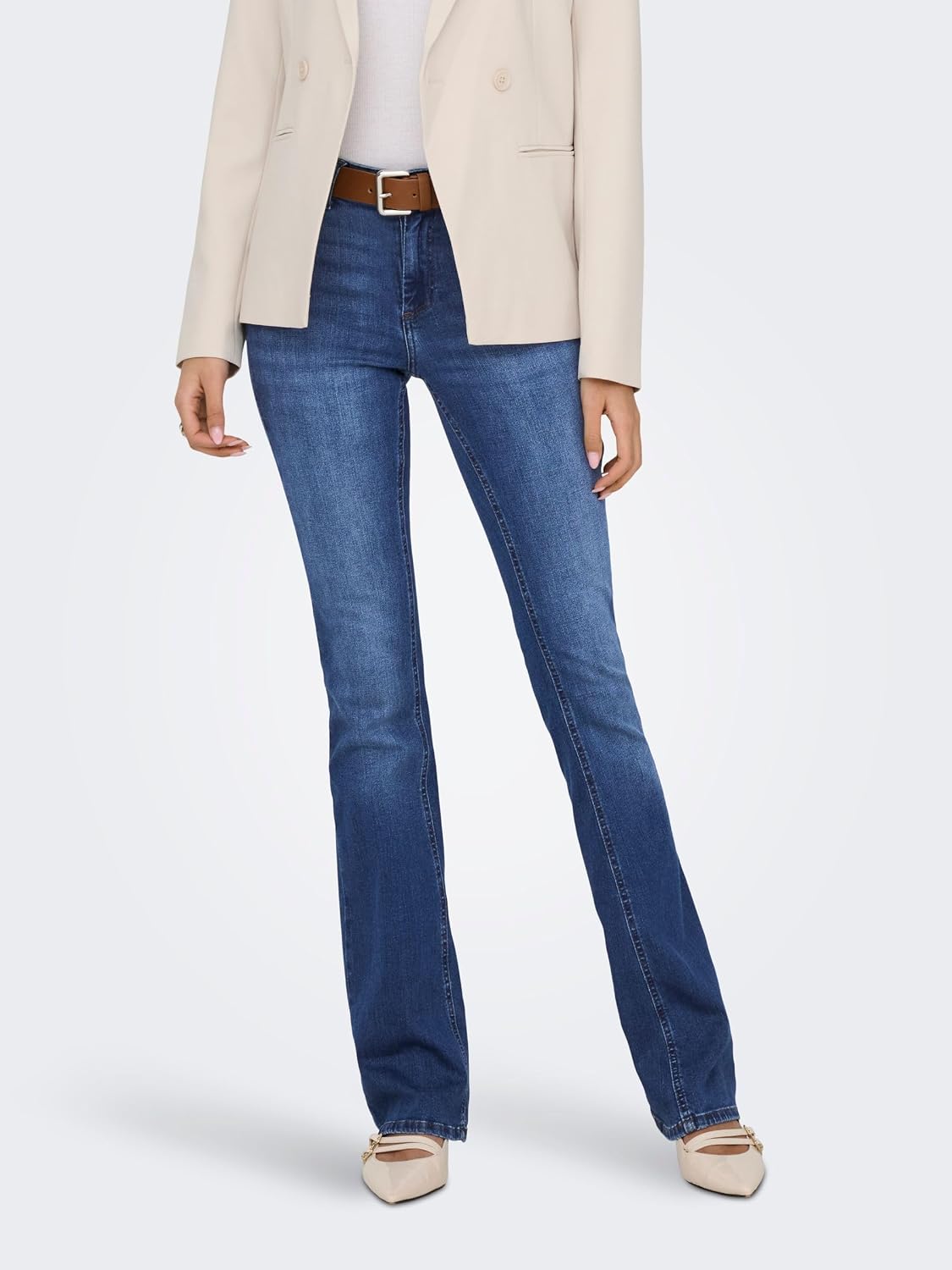 Detalle 2 de ONLY Jean flare ONLBLUSH taille moyenne