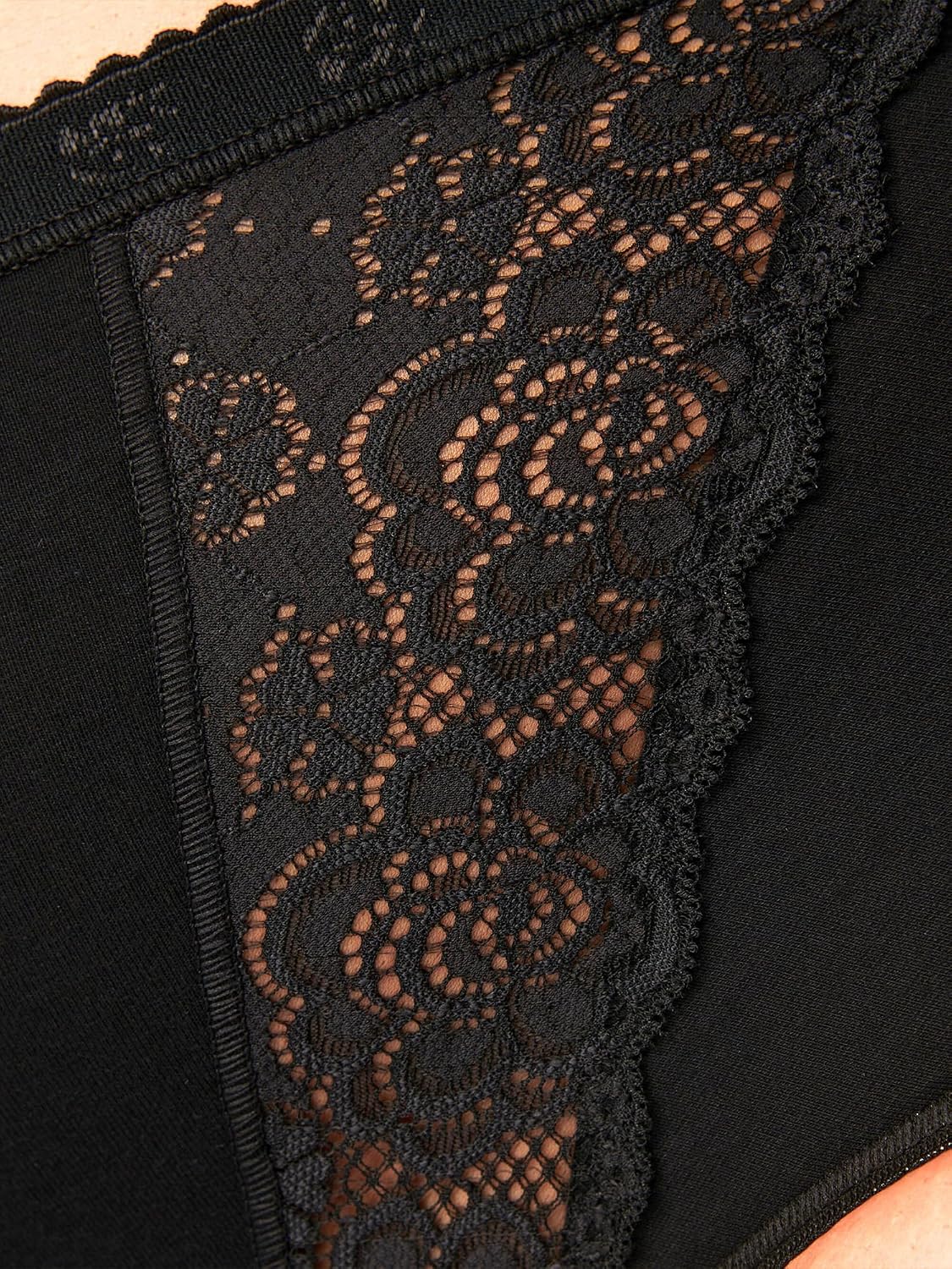 Detalle 2 de Sloggi Chic Maxi 4p Culotte Femme – Lot de 4, coton doux et dentelle élégante