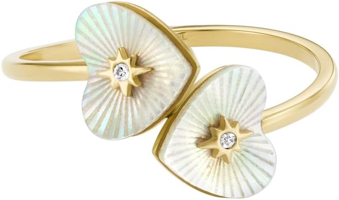 Detalle de FOSSIL Anneaux ouverts en acier inoxydable pour femmes