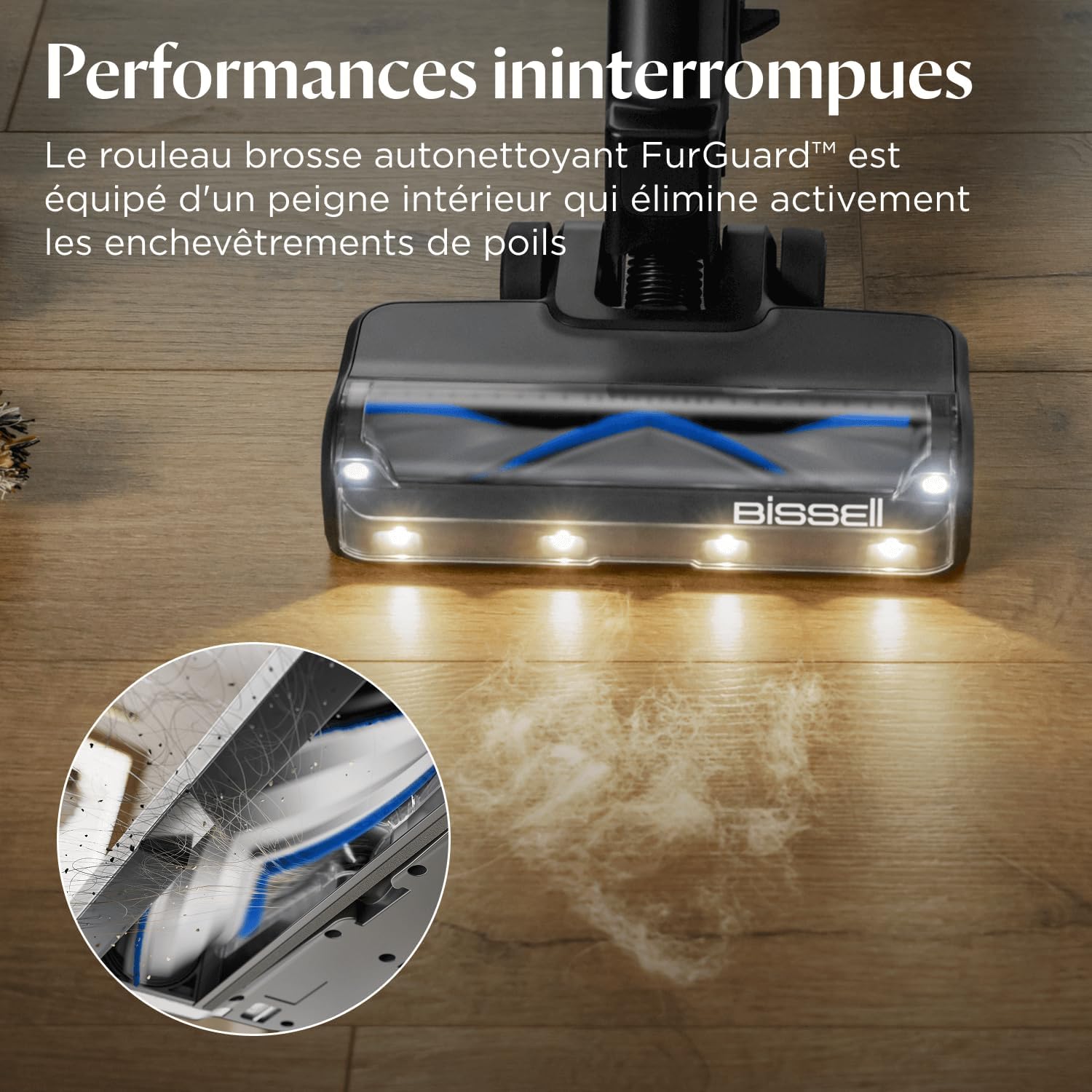 Detalle de Bissell PowerClean FurGuard aspirateur sans fil 50 min 🧹