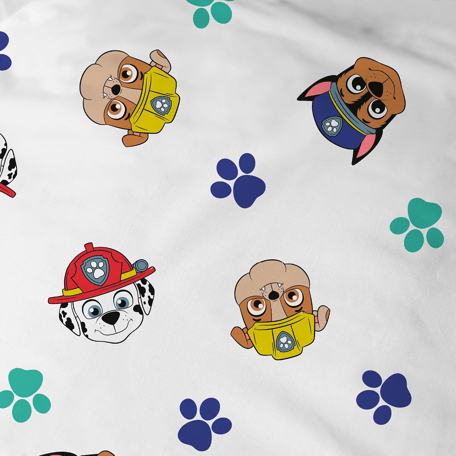 Detalle 2 de PAT PATROUILLE Parure de lit Enfant – Housse 140x200 cm & Taie 63x63 cm, 100% coton, OEKO-TEX, bleu garçon – OMYDREAM