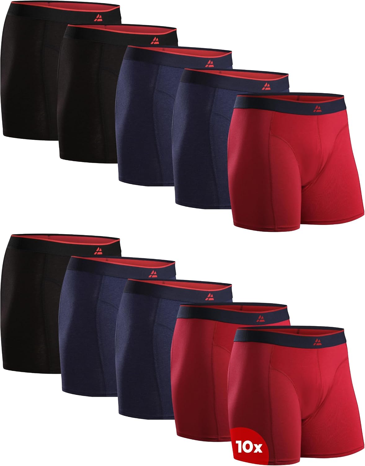 Detalle de Danish Endurance Boxer Bambou, caleçon homme doux et respirant, lot de 6