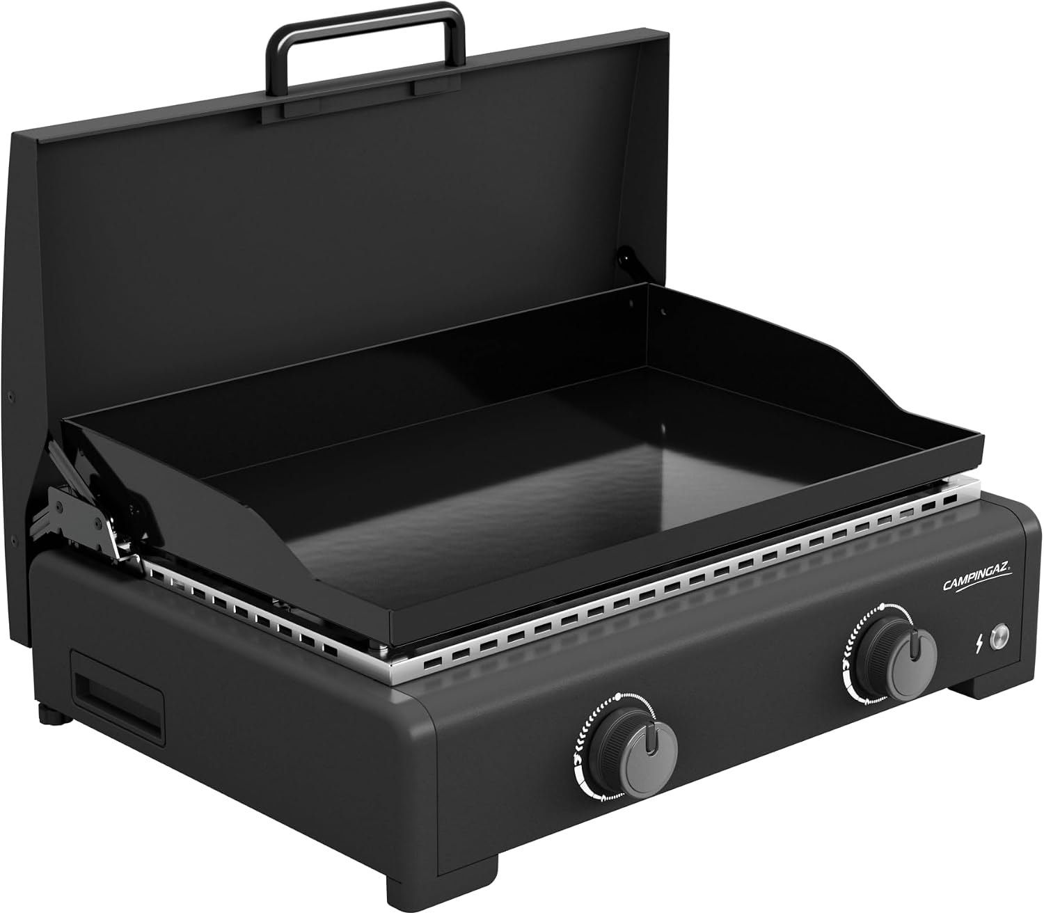 Detalle de Campingaz Plancha Othello 2 L – Plancha barbecue gaz à double brûleur 58 × 36 cm