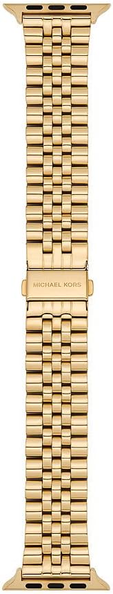 Detalle de Bracelet Michael Kors en acier inoxydable pour hommes, compatible Apple Watch 42/44/45/46/49 mm