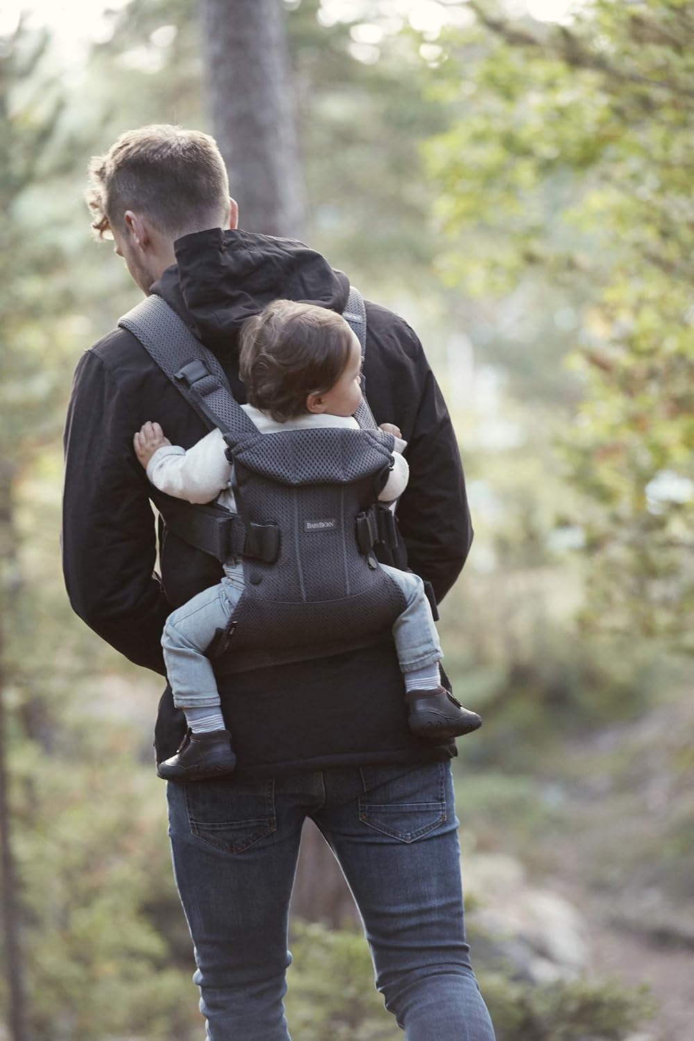 Detalle de BabyBjörn Porte-bébé One Air Mesh 3D – Anthracite