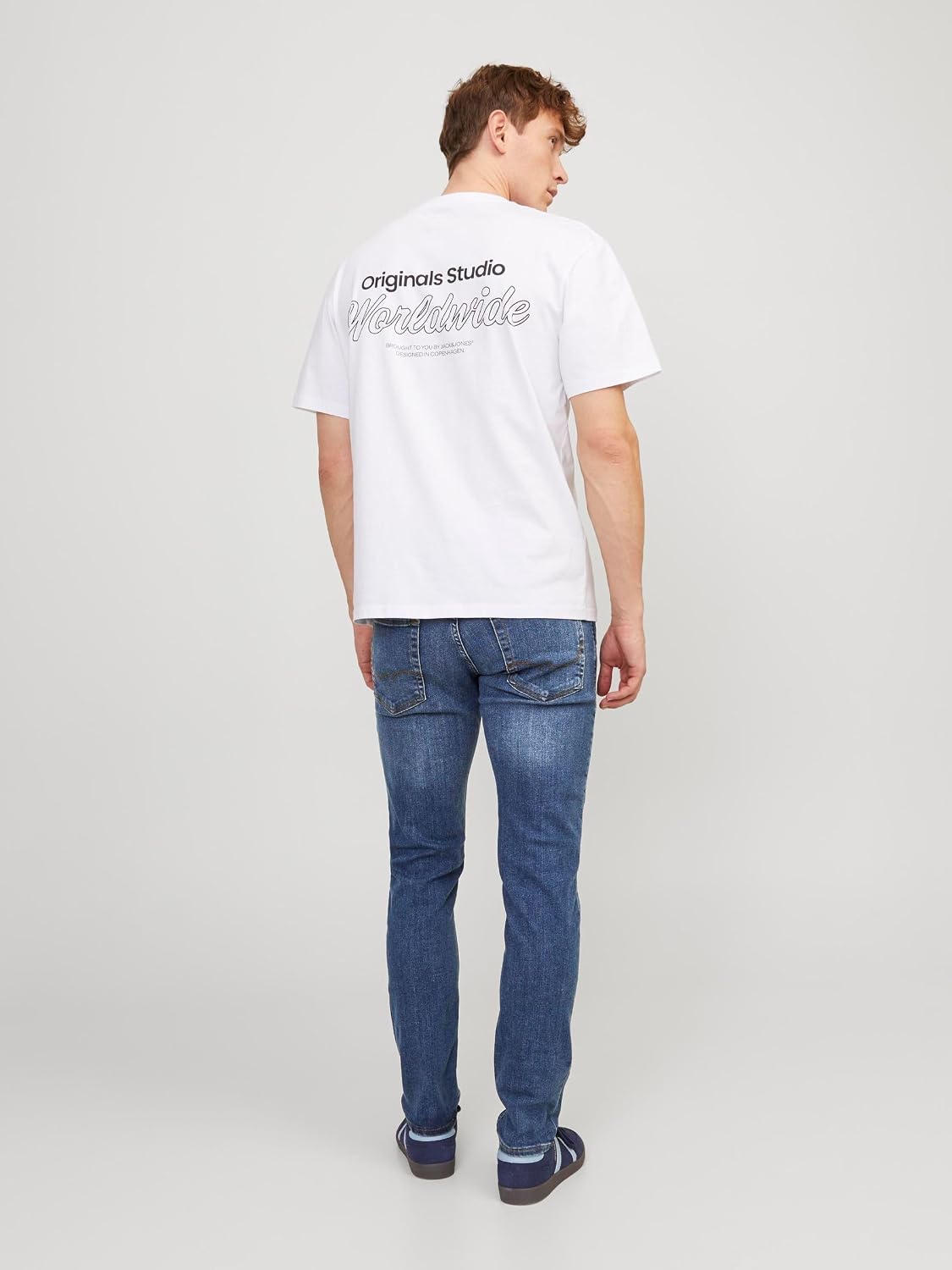 Detalle de Jack & Jones Jjiglenn Jjoriginal AM 817 NOOS : jeans slim fit taille basse pour homme