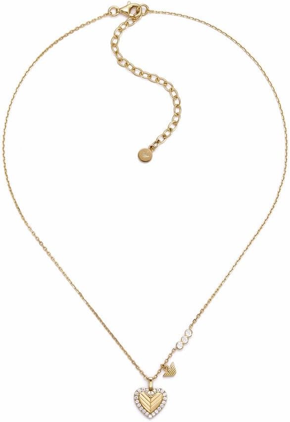 Detalle de Collier Emporio Armani femme en argent sterling doré, fermeture à homard
