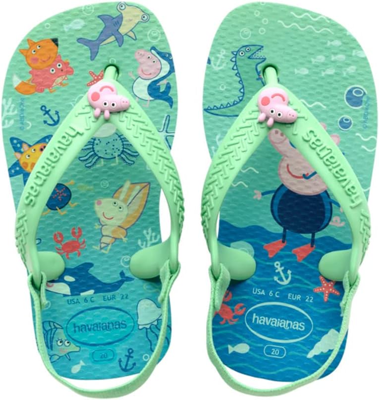 Detalle de Havaianas Baby Peppa Pig – tongs unisex bébé blanches