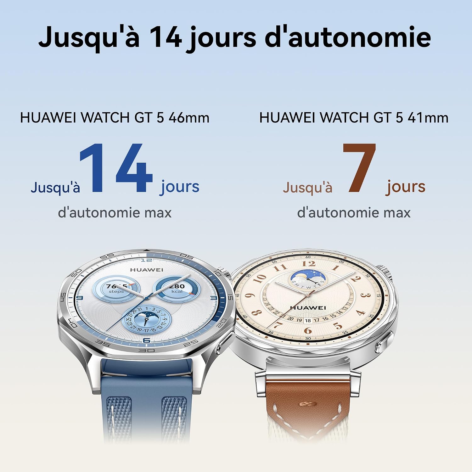 Detalle de HUAWEI Watch GT 5 41mm – Montre Connectée élégante et robuste pour running et cyclisme