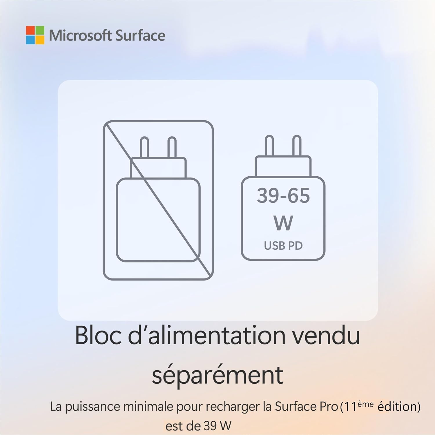Detalle de Microsoft Surface Pro 11e édition (Copilot+ PC) – 2-en-1 OLED 13” tactile, Snapdragon X Elite, 16 Go, SSD 1 To (chargeur non inclus) – Platine