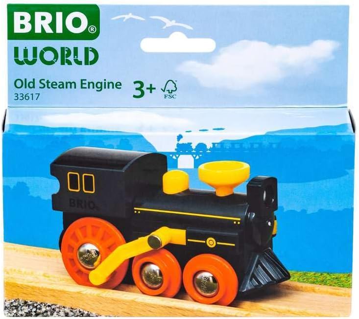 Detalle 2 de Brio World 33617 Grande Locomotive à vapeur – circuit bois, sans pile, thème Far West