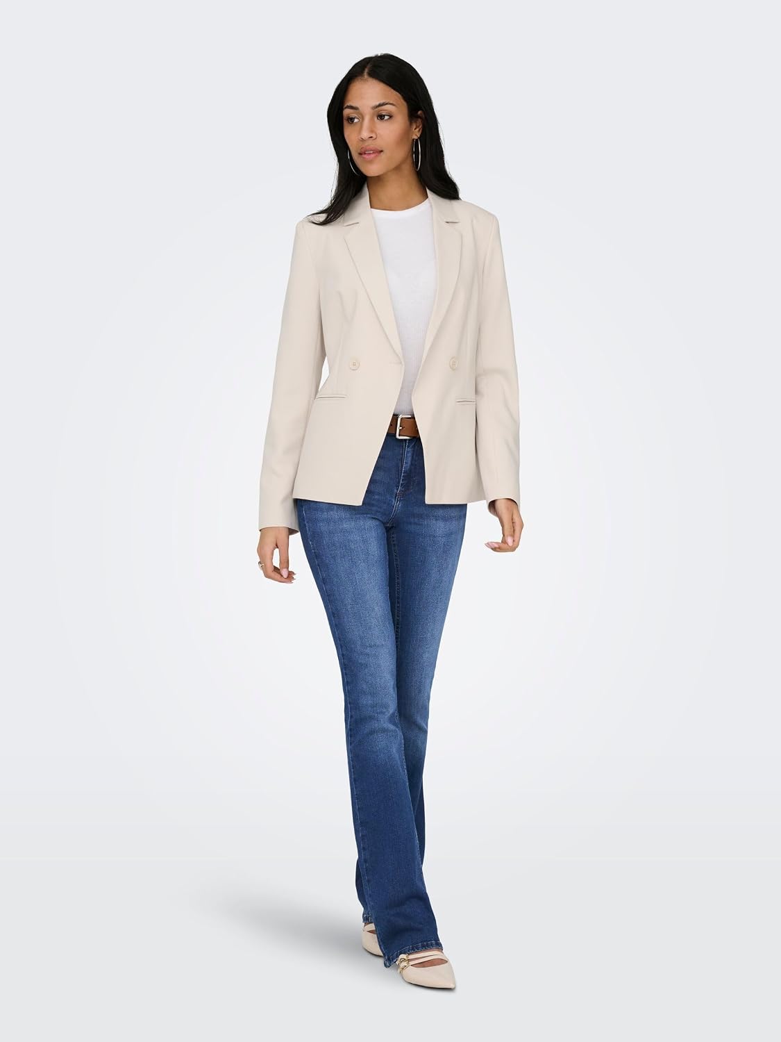 Detalle de ONLY Jean flare ONLBLUSH taille moyenne