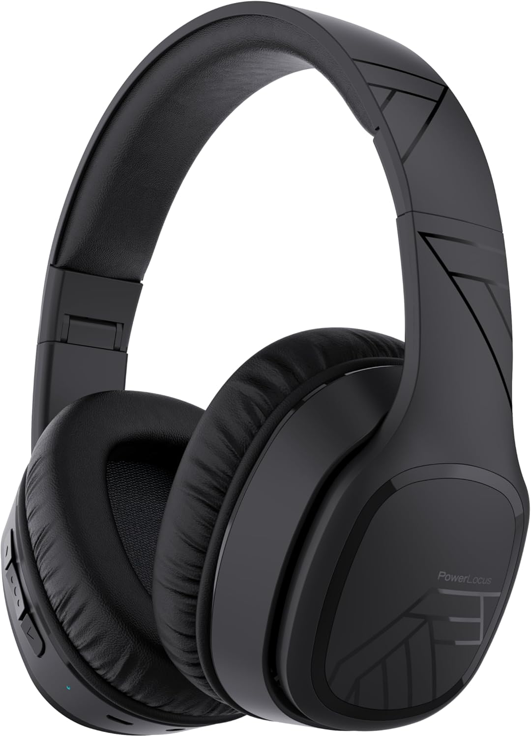 Detalle de PowerLocus Casque Bluetooth sans Fil – 60 Heures d’autonomie, micro, pliable et confort sur l’oreille