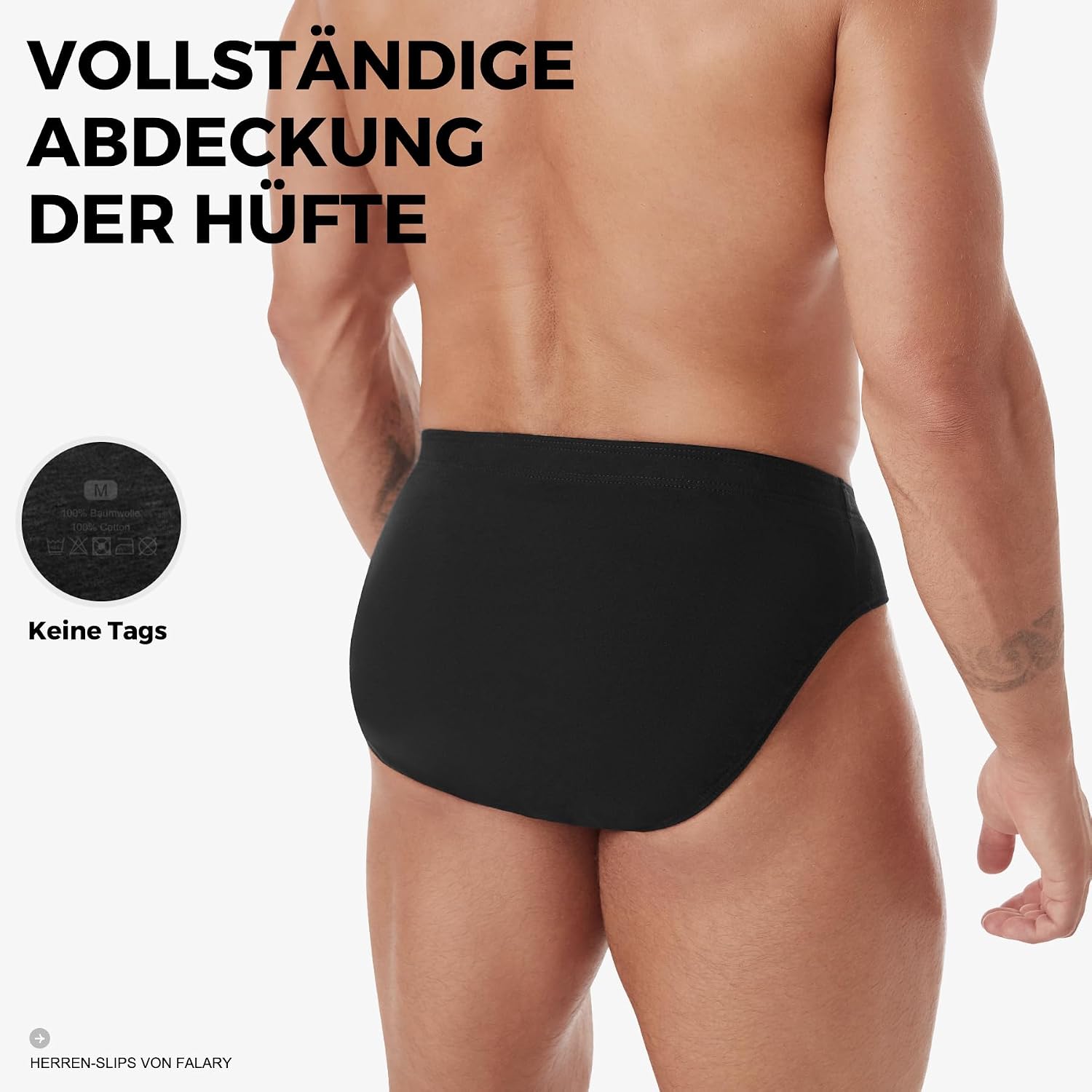 Detalle de FALARY Slip Homme en coton stretch (lot de 6/12) sans étiquette – confort quotidien