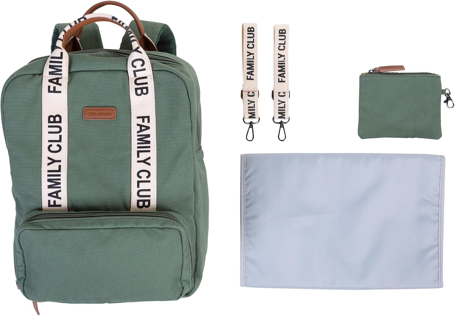 Detalle de CHILDHOME Sac à dos à langer Family Bag Club – Grand volume, polyvalent et prêt à tout