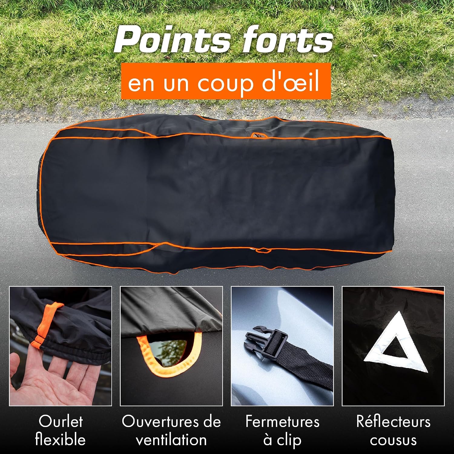 Thumbnail 4 de Upgrade4cars Bâche SUV Extérieur S 403×178×145 cm