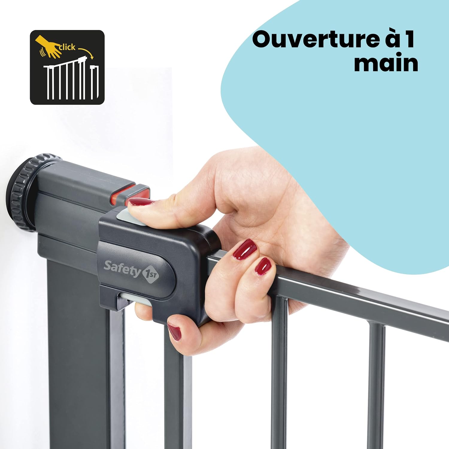 Detalle de Safety 1st Easy Close Metal Gate — Barrière de sécurité extensible et sans perçage