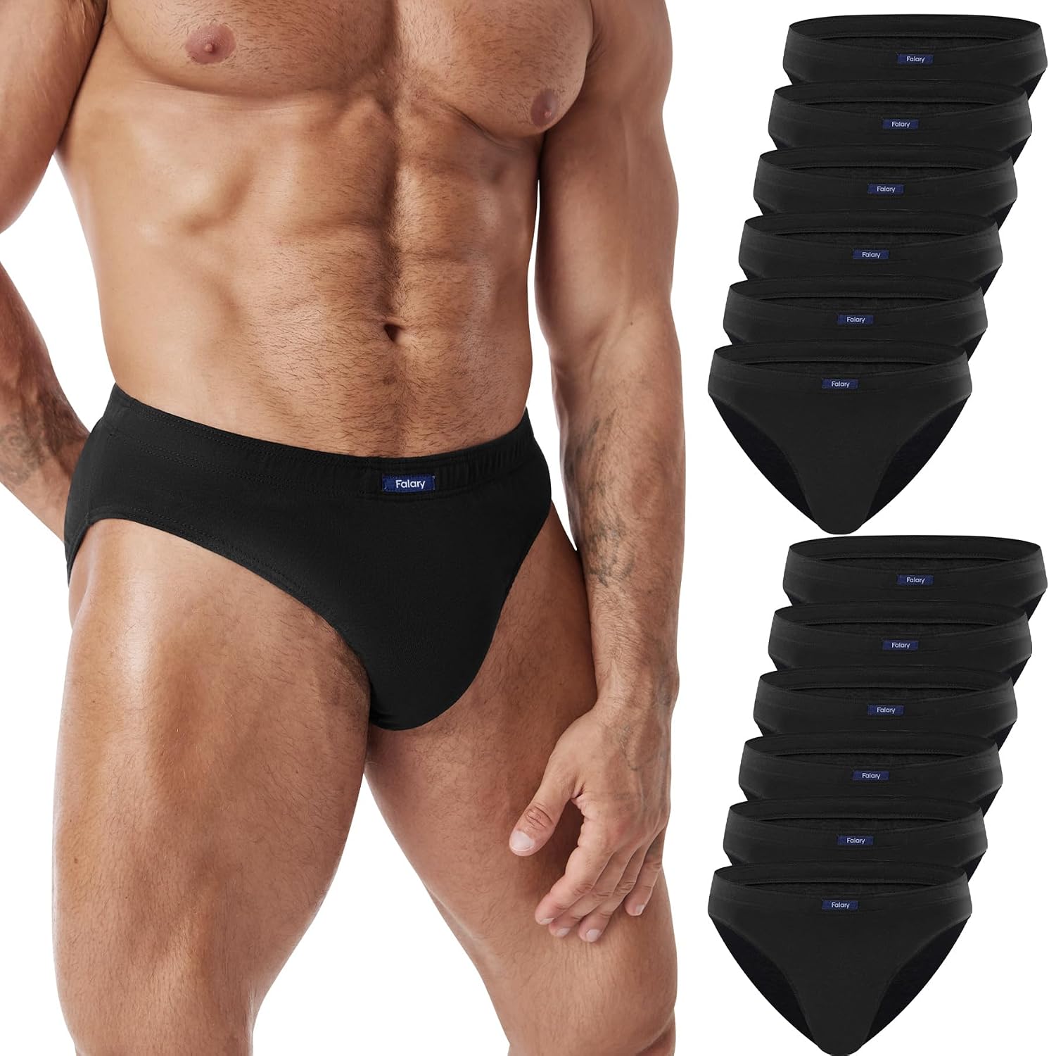 Thumbnail 6 de FALARY Slip Homme en coton stretch (lot de 6/12) sans étiquette – confort quotidien