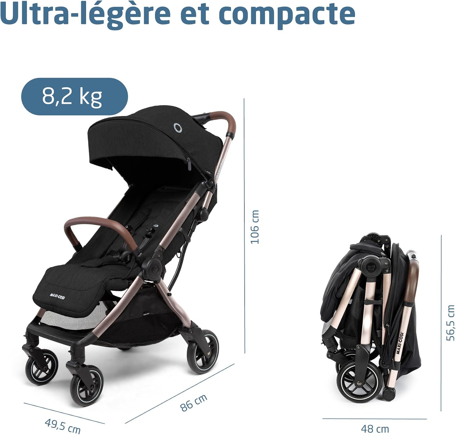 Detalle 2 de Maxi-Cosi Eva3 Poussette: légère, compacte et polyvalente pour 0–4 ans