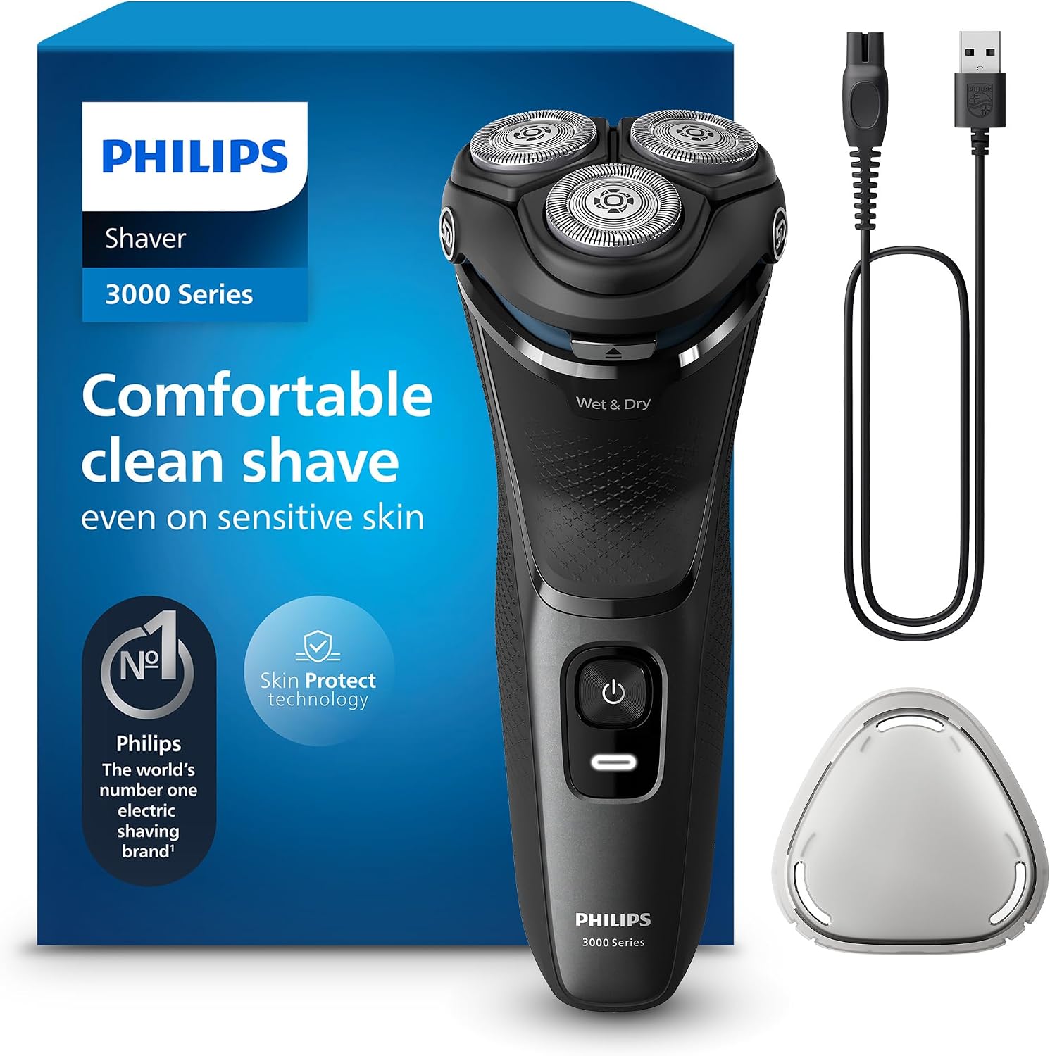 Detalle de Philips Series 3000 S3145/00 rasoir électrique Wet & Dry