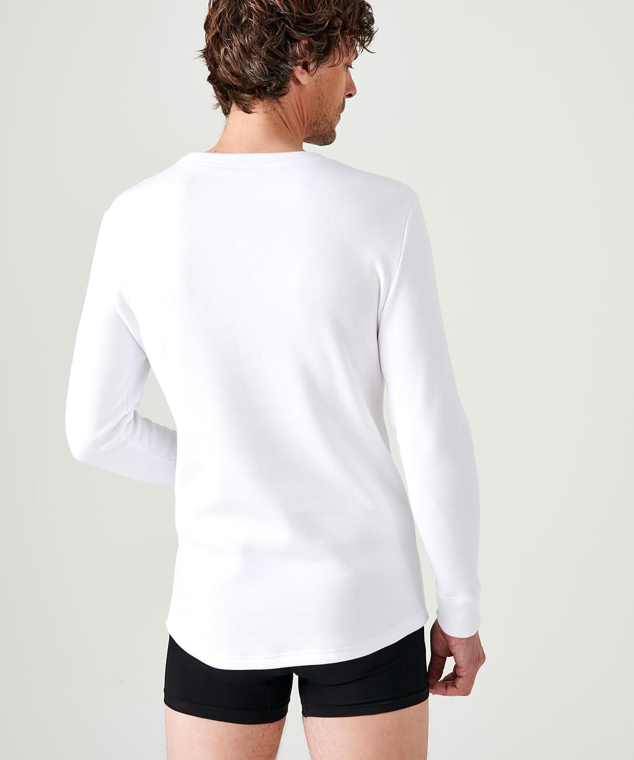 Detalle de T-shirt Thermolactyl manches longues Damart (molleton) en blanc