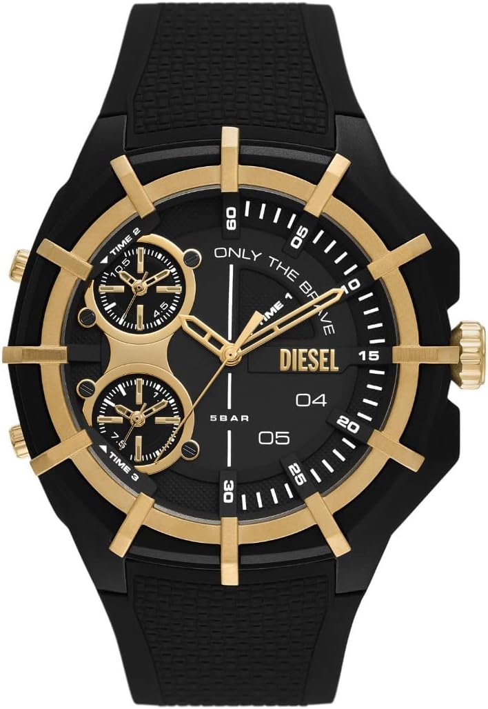 Thumbnail 6 de Montre Diesel Double Up pour homme – boîtier 44 mm, bracelet acier doré, chronographe quartz