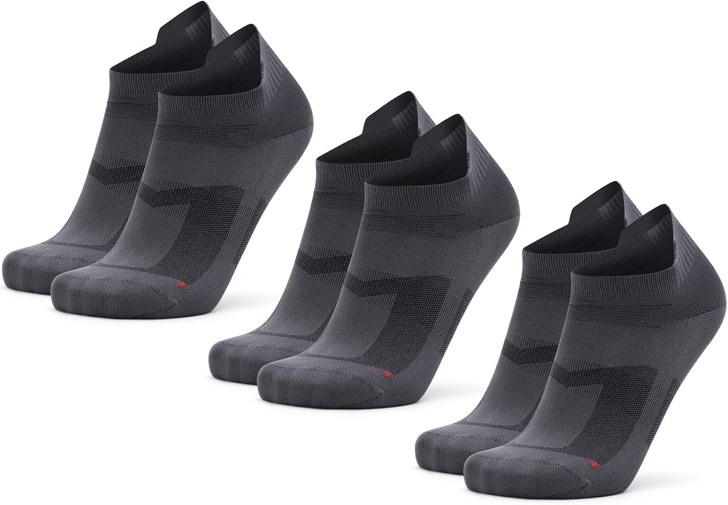 Detalle de DANISH ENDURANCE Chaussettes de course respirantes unisexes (lot de 3) — coupe basse