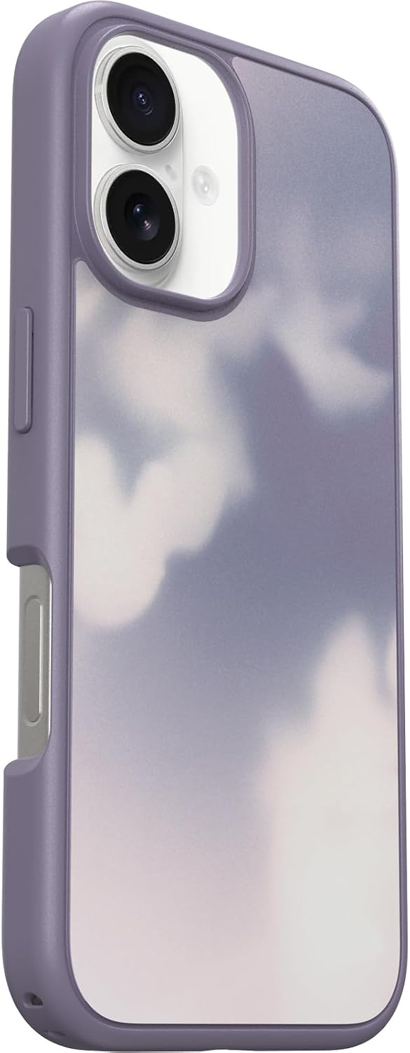 Detalle 2 de Coque OtterBox Symmetry Series MagSafe pour iPhone 16, antichoc, résiste aux chutes, bleu nuage 🚚
