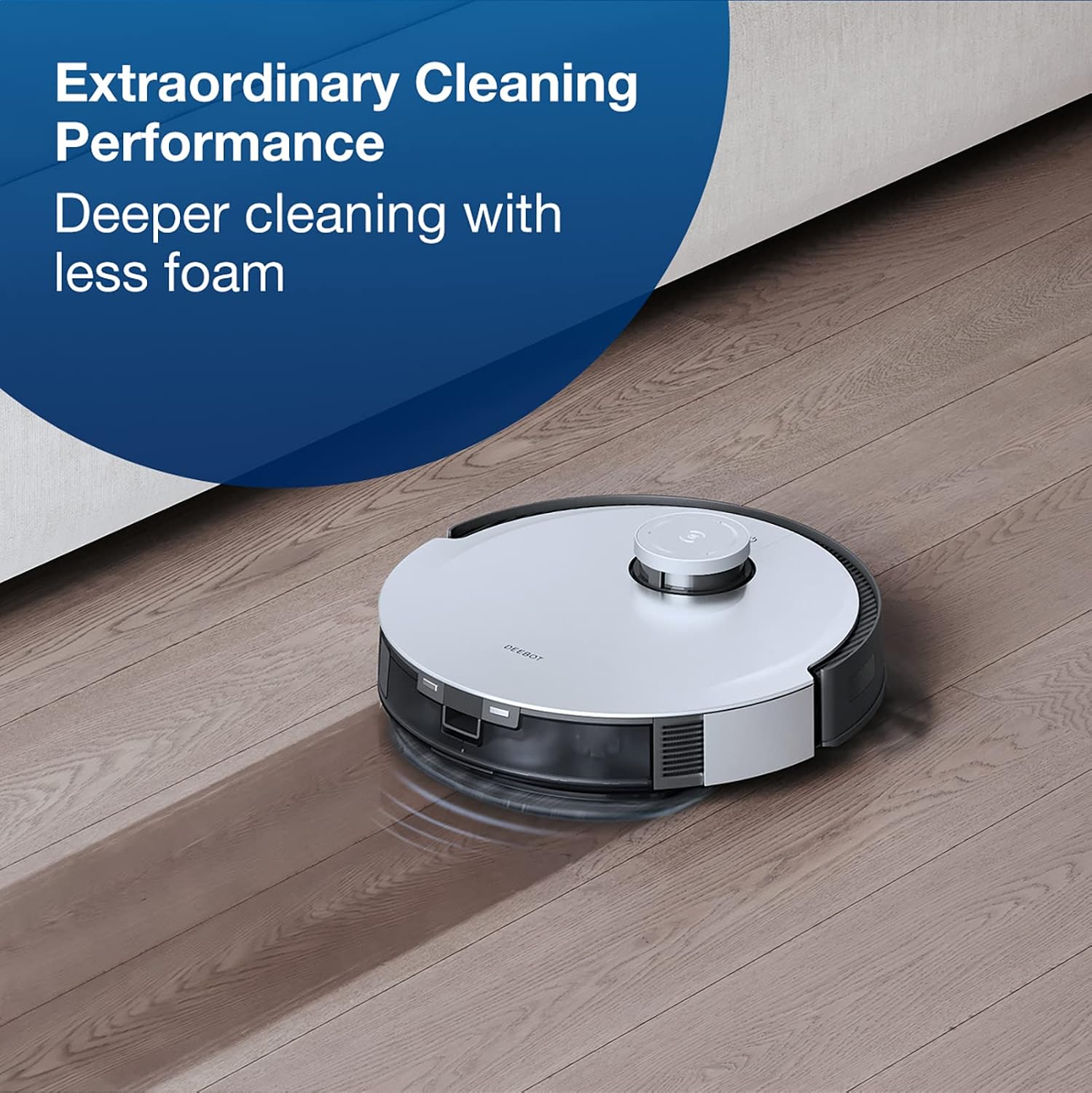 Detalle de ECOVACS Accessoires d'origine: Solution lave-sol 1 L pour DEEBOT X1 Omni/X1 Turbo/T10 Turbo (fonction d’essuyage)