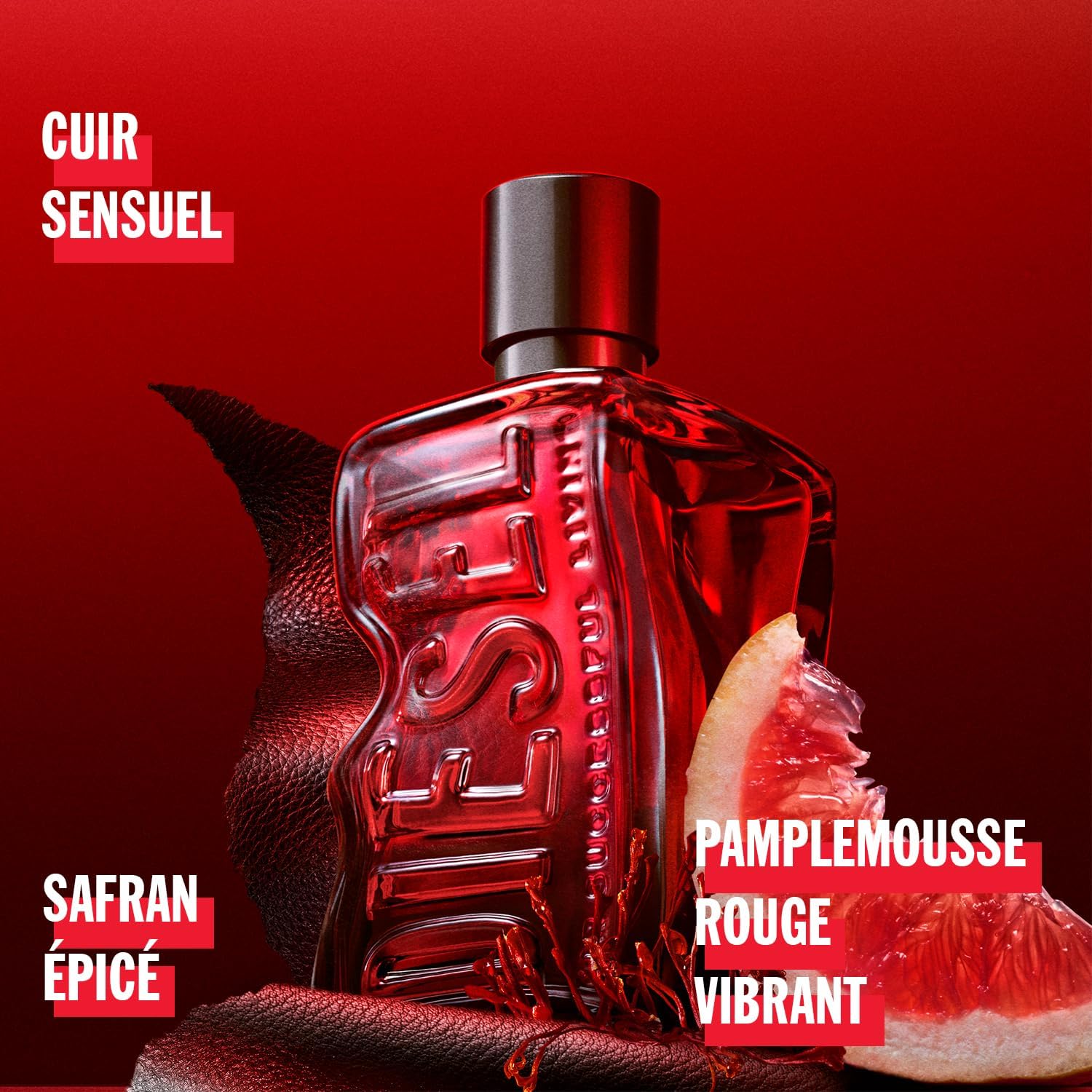Detalle de Diesel D Red Parfum Pour Homme – Fougère Boisée Intense