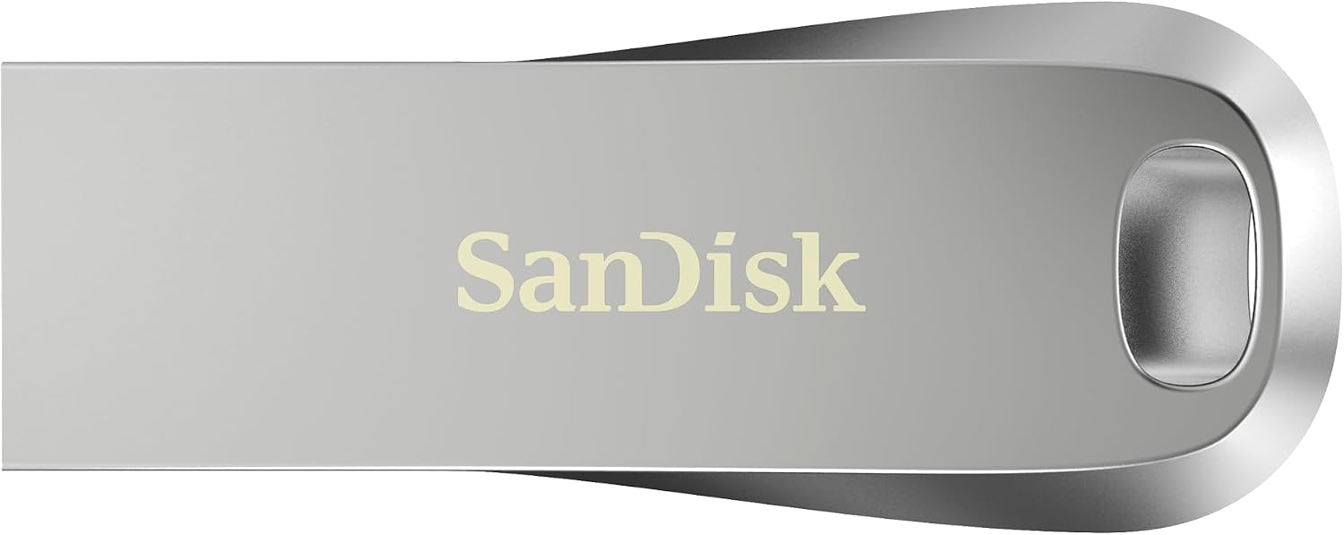 Detalle de SanDisk Ultra Luxe 1 To — clé USB Type-A métallique avec lecture jusqu’à 400 Mo/s, mot de passe et RescuePRO Deluxe