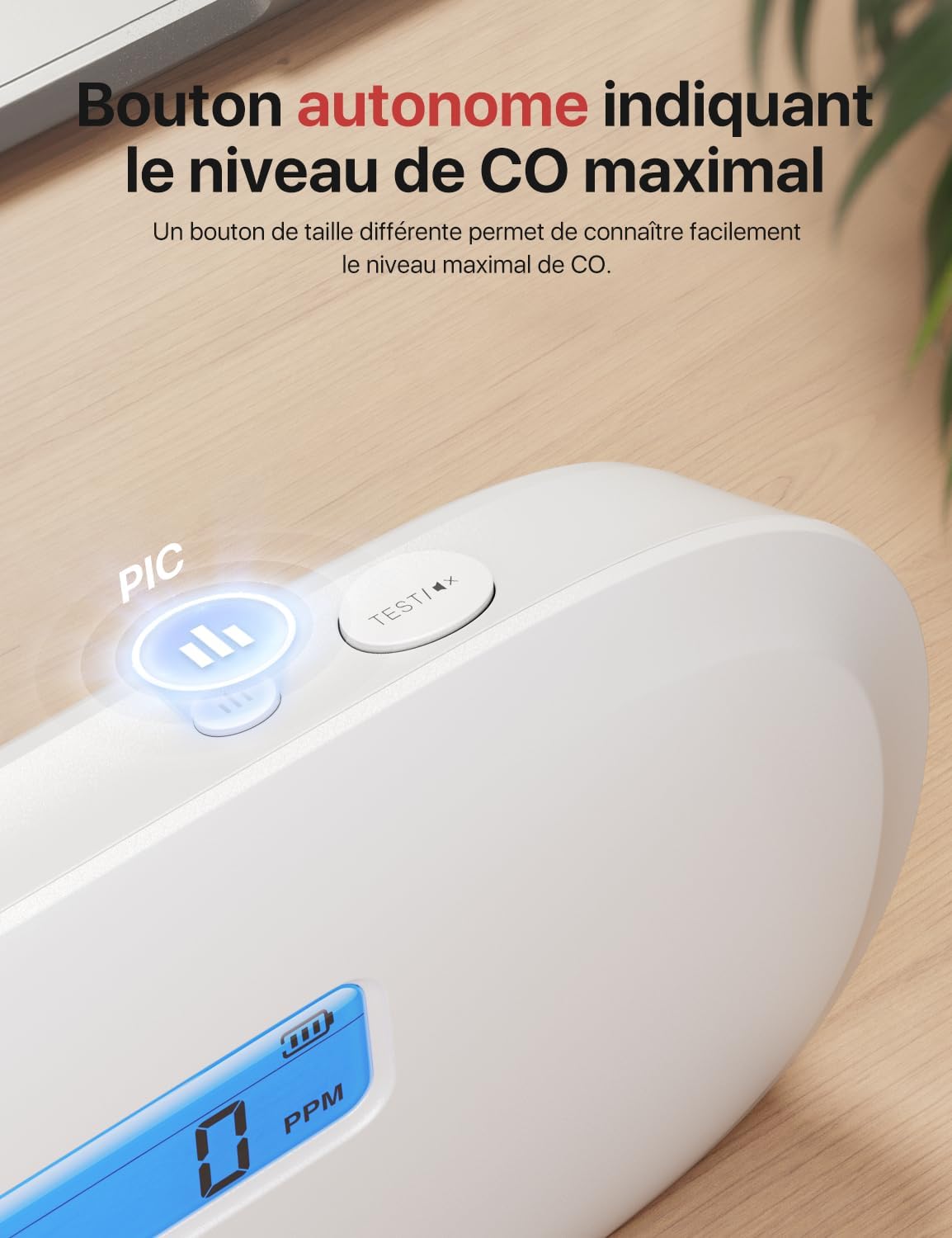 Detalle de X-Sense Détecteur de monoxyde de carbone autonome XC0C-SR (pile remplaçable, durée de vie 10 ans)