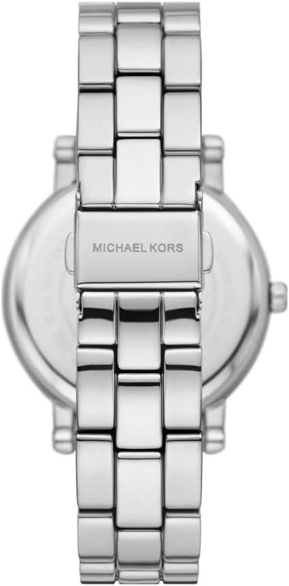 Detalle de Michael Kors Corey Montre Femme – Montre quartz à 3 aiguilles avec bracelet acier ou cuir