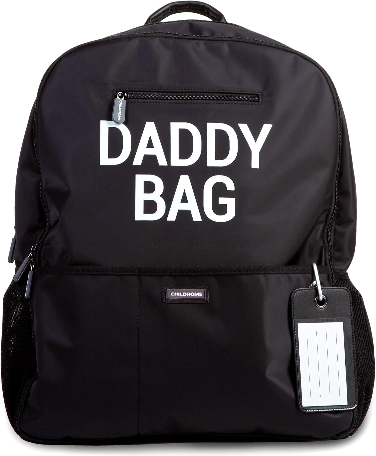 Detalle de CHILDHOME Sac À Dos À Lange – Sac Voyage 35 L Noir, grande contenance, design belge