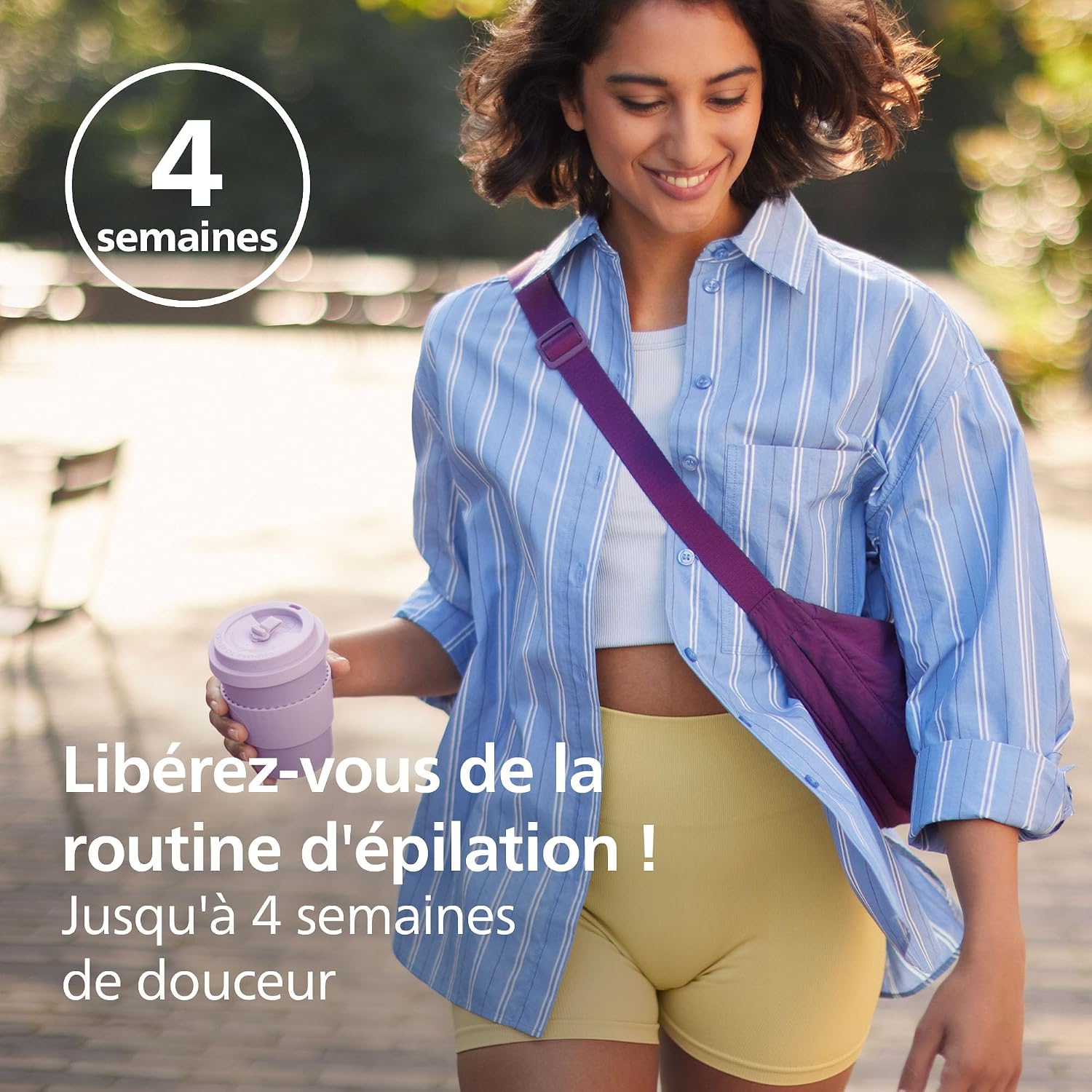 Detalle de Philips épilateur série 4000 BRE257/00 – 3-en-1 filaire pour corps et maillot
