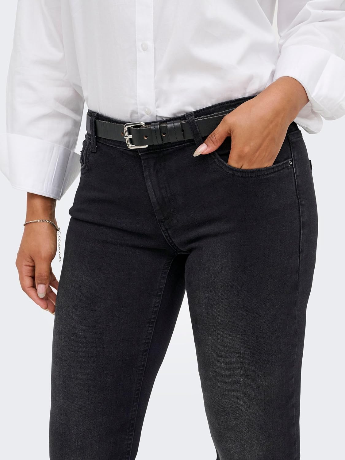 Detalle 2 de ONLY Onlrose Reg Sweet Flared DNM Bj571 : jeans femme évasés à partir de la cuisse