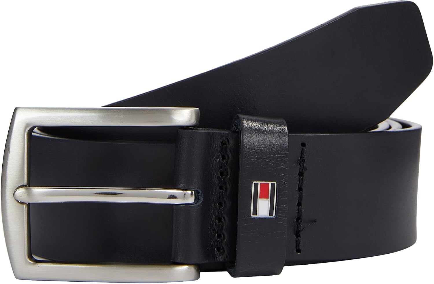 Detalle de Tommy Hilfiger Ceinture Homme New Denton 3,5 cm en Cuir