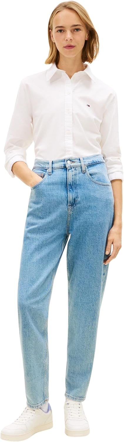 Detalle de Tommy Jeans Jean Femme Mom Jean Taille Haute