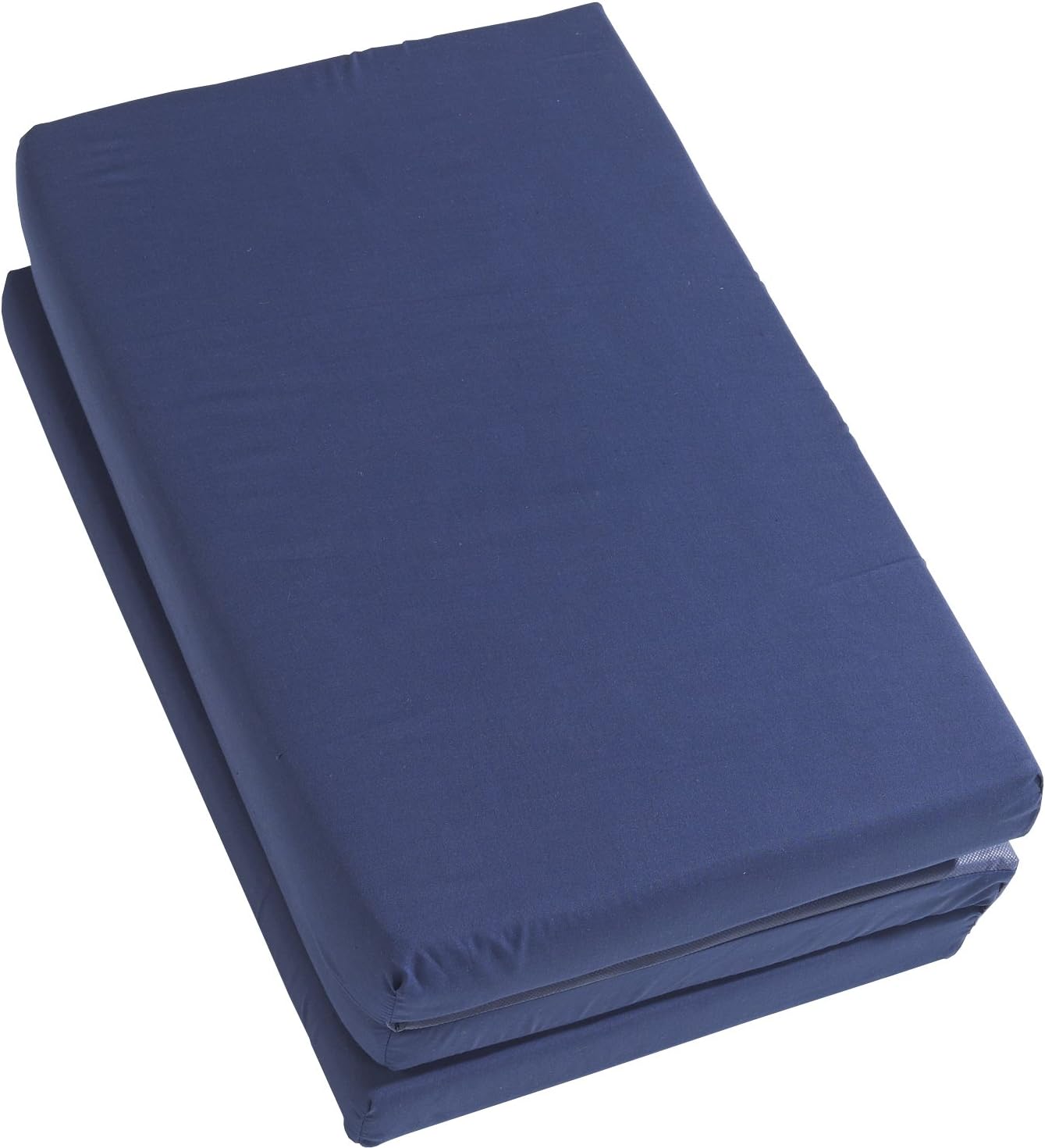 Detalle de Roba Matelas Bébé de Voyage Pliant 60x120 cm Bleu Foncé avec Sac de Transport et Housse Amovible
