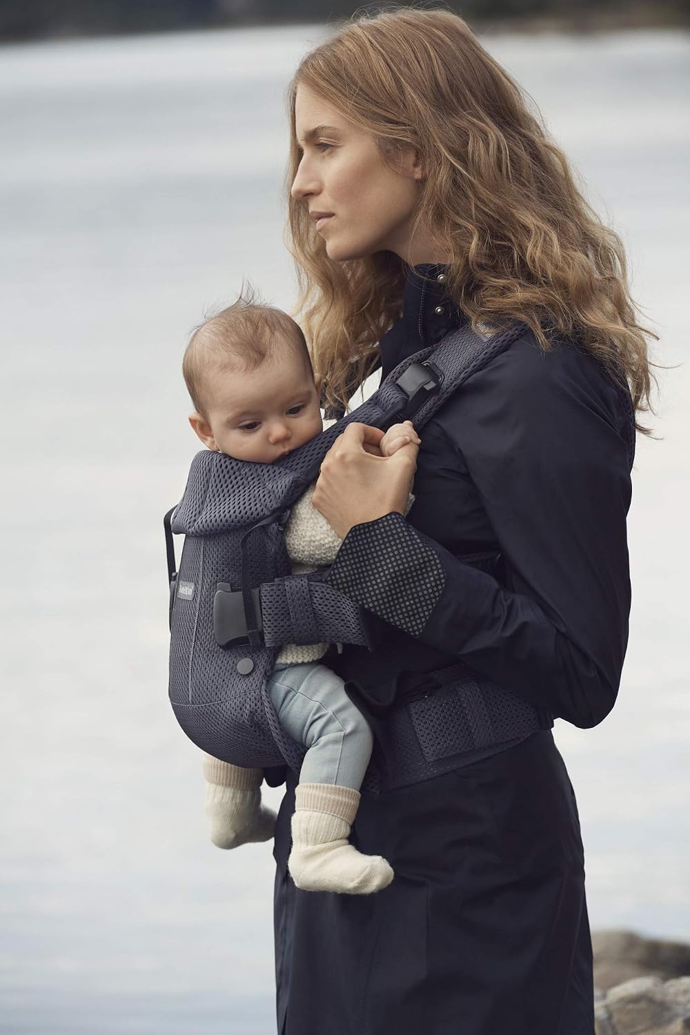 Detalle de BabyBjörn Porte-bébé One Air Mesh 3D – Anthracite