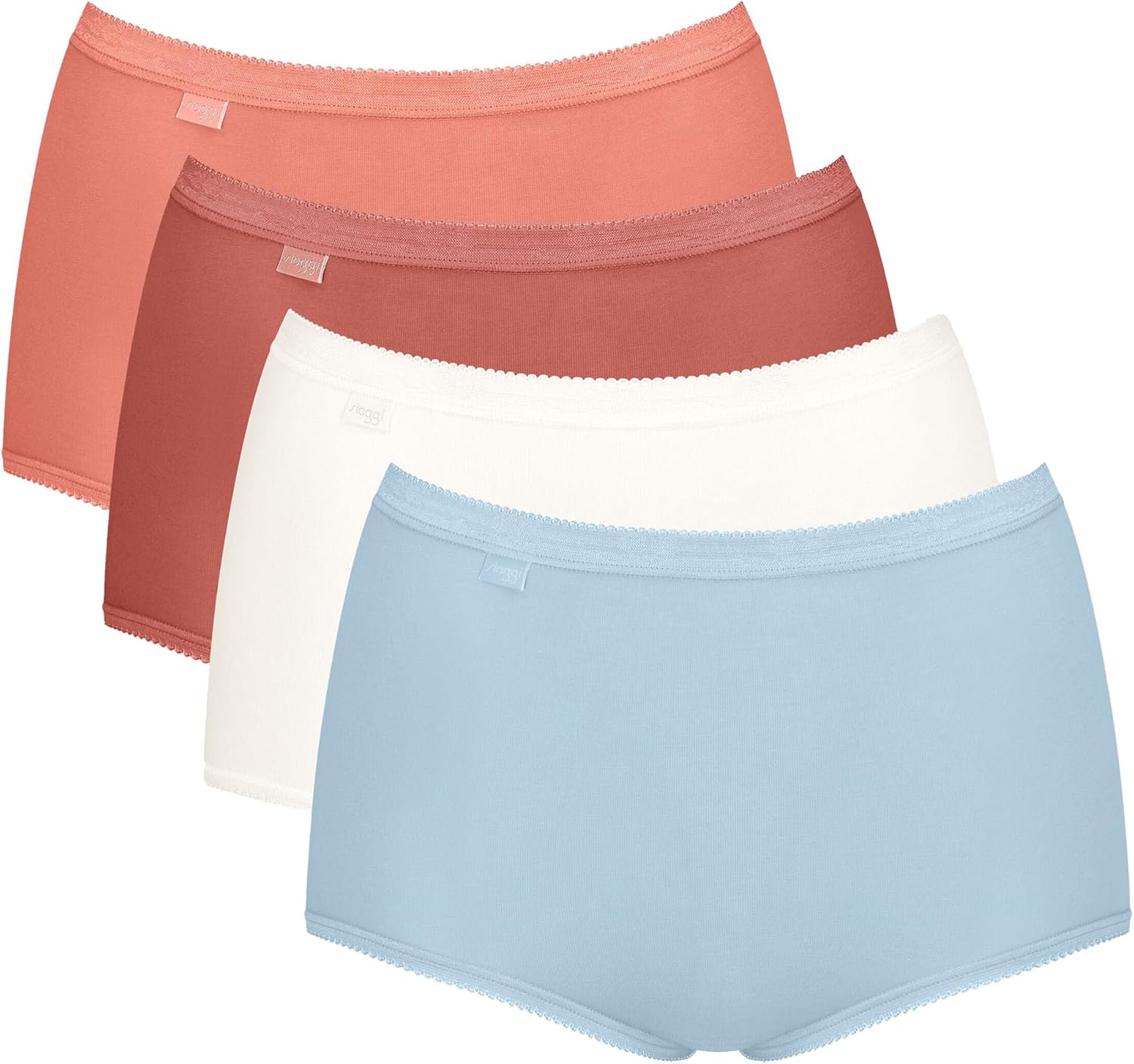 Detalle 2 de Sloggi Basic+ Maxi C4p – Lot de 4 sous-vêtements femme, douceur et confort au quotidien